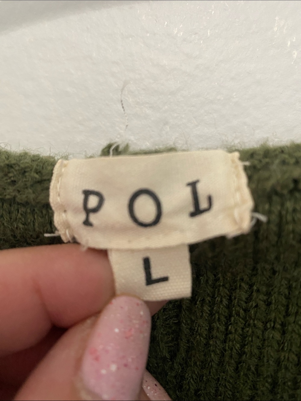 POL ANTHROPOLOGIE Olive Hooded Cardigan with Bright Floral Intarsia WOMANS L - Picture 2 of 8
